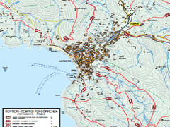 Levanto footpaths map