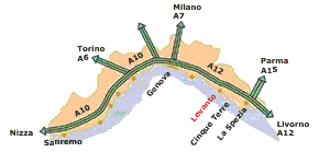  Cinque Terre, Italie, Carte